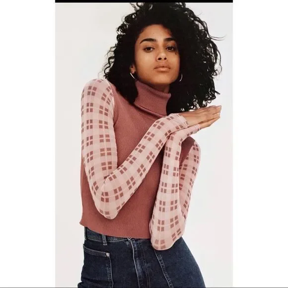 ZARA combination knit sweater - Picture 8 of 10